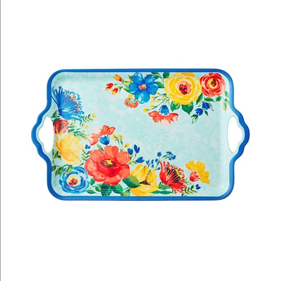 Pioneer Woman Delaney Serving Tray w/ Handles - Picture 2 of 4